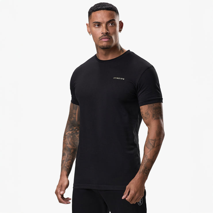 Gym King The MAC Life Jersey Tee - Black/Gold